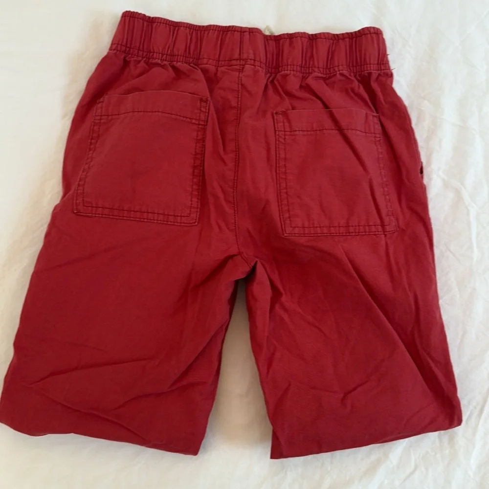 Red drawstring pants/joggers. Size 8